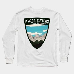 The Three Sisters - Canmore, Alberta Long Sleeve T-Shirt